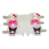 Set De Broches Pasadores Cabello Hello Kitty Y Sus Amigos