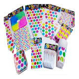 Decoración Polka Arcoiris Surtido Puntos Set X36 + Regalo