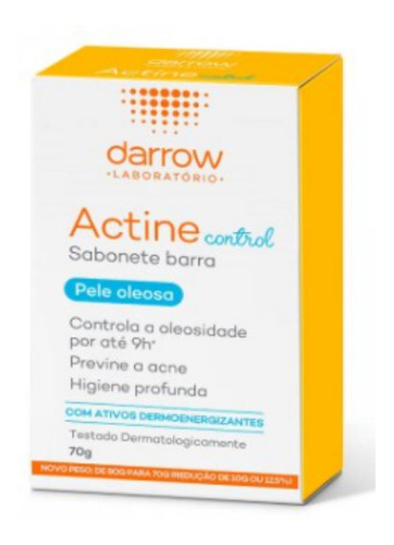 Sabonete Em Barra Actine Control Pele Oleosa Com 70g