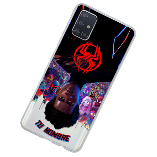 Funda Para Galaxy Spiderman Miles Personalizado Tu Nombre