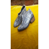 Botas Reptil Cuero Ecologico V/u Talle 40