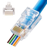 Ficha Rj45 Plug 8 Contactos Cat 5e Sistema Rapidfit 100 Unid