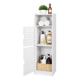 Nokamw Gabinetes De Baño Impermeables De Pie Blancos, Gabine