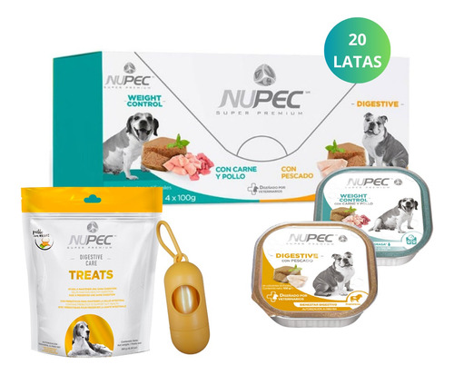 20 Latas Nupec Digestive Y Control De Peso + Premios +regalo