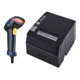 Impresora Pos Térmica 80mm Usb+lector Código De Barra Laser