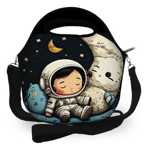 Bolsa Lancheira Térmica Escolar Marmiteira -  Astronauta#1