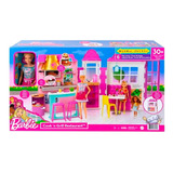 Playset Barbie Restaurante Con Muñeca