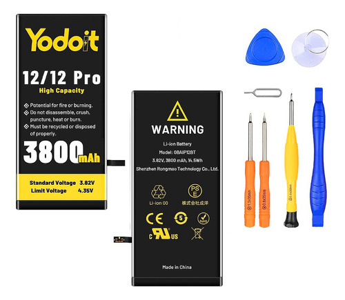 Batería Para iPhone 12 / 12 Pro 3800mah Tools Alta Capacidad