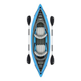 Kayak Inflable Champion 2p Con Remos Bestway Color Azul