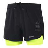 Shorts Esportivos Quick Shorts Respiráveis 2 Em 1 Para Secag