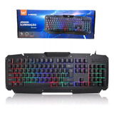 Teclado Gamer Led Painel De Metal Altomex A-gk600 Cor De Teclado Preto