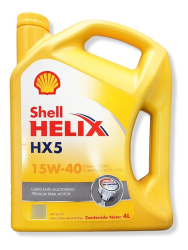 Aceite Shell Helix Hx5 15w40 Mineral