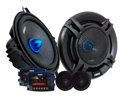 Set De Medios 5.25 Carbón Audio 300 Watts Max