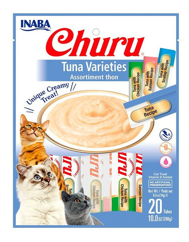 Inaba Churu Tuna Varieties Bolsa Con 20 Tubos De 14 Grs C/u