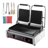 Plancha Doble Tostadora Asadora Panini Carne Comercial