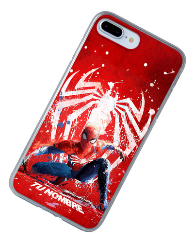 Funda Para iPhone Spiderman Personalizado Nombre