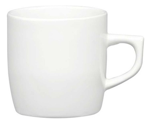 24 Tazas De Cerámica Antartic Santa Anita 250 Ml - 24 Pzas Color Blanco