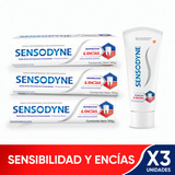 Crema Dental Sensodyne Sensibilidad Y Encías, Pack X 3 Unid