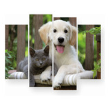 Quadros Decorativo Gato Cachorro Clinicas Veterinária Pet 