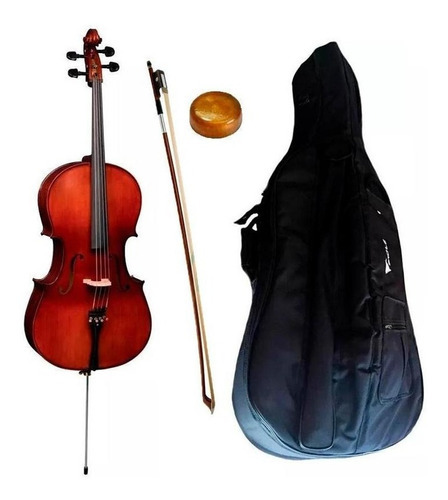 Violoncelo Eagle Ce300 Envelhecido 4/4 Tampo Maciço Cello