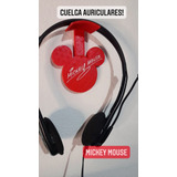 Soporte Para Auriculares Pared Mickey Varios Colores