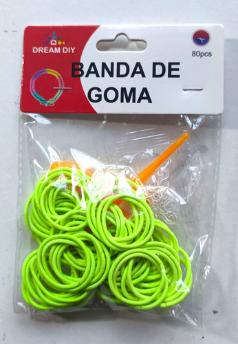 160 Bandas Goma Elásticas Collet Para Manualidades Neón