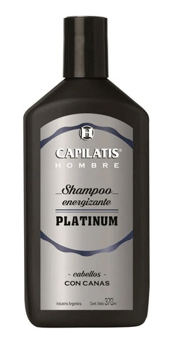 Capilatis Hombre Shampoo Energizante Platinum X 370ml Canas