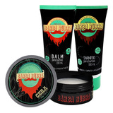 Kit Para Barba Rubra + Shampoo + Balm + Cera Modeladora