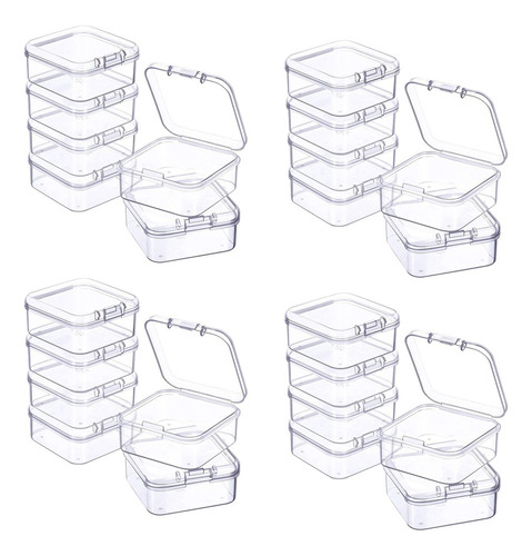 Juego De 24 Cajas De Almacenamiento Pequeñas De Plástico Tra