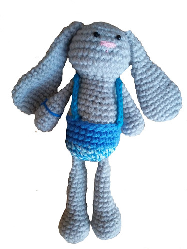 Conejo Amigurumi Hecho A Mano Tejido Técnica Crochet