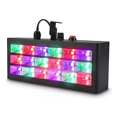 Luz Ritmica Estroboscópica 18 Led Rgb Para Fiestas