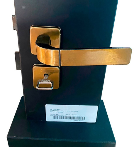 Fechadura Para Porta Quarto Interna Modena Bronze Mgm