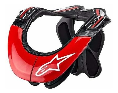 Protector Cervical Alpinestars Carbon Rojo Moto Downhill Mtb