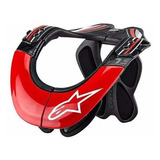 Protector Cervical Alpinestars Carbon Rojo Moto Downhill Mtb