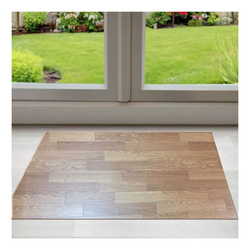 Alfombra Vinilica 50x100 Madera Cocina Baño Pasillo Balcon