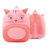 Mochila Infantil Con Dibujos De Animales Y Gatos.