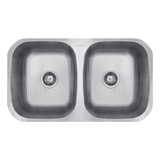 Pileta Bacha Cocina Acero Inoxidable Aisi 304 Doble Hausar