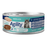 Alimento Húmedo Agility Para Gato Adulto Sabor Merluza En Lata De 90 g