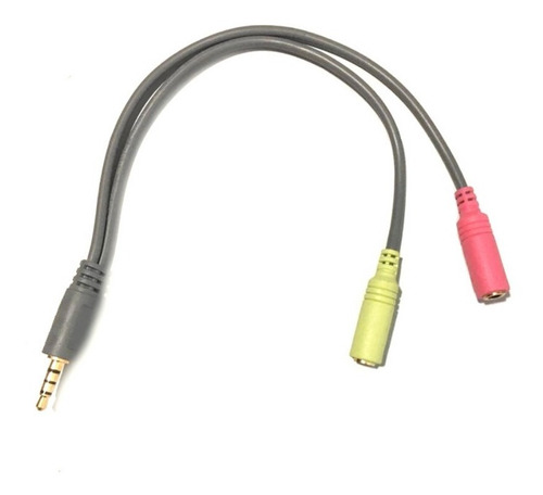 Cable Adaptador Ps4 Plug 3,5 Macho 4 Polos A 2 Plug Hembra