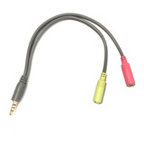Cable Adaptador Ps4 Plug 3,5 Macho 4 Polos A 2 Plug Hembra