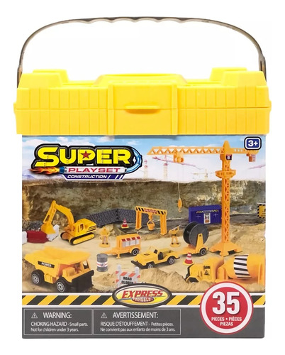 Auto Puente Grua Constructor Juguete Maquina Excavadora 35 P