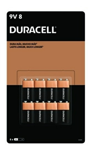 Duracell Baterías 9 Voltio 8 Pk