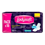 Ladysoft Toallas Nocturnas Suaves Algodón Pack Con Alas X16u