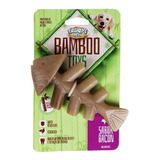Mordedor Osso Resistente Maciço Bamboo Peixe Aroma Bacon