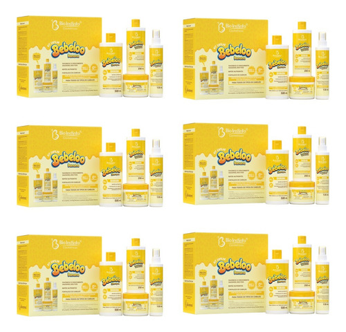 06 Kit Capilar Bebeloo Banana Bio Instinto Bioprotein