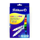 12 Plumones Marcador Pelikan Colorella Colores Niños Lavable