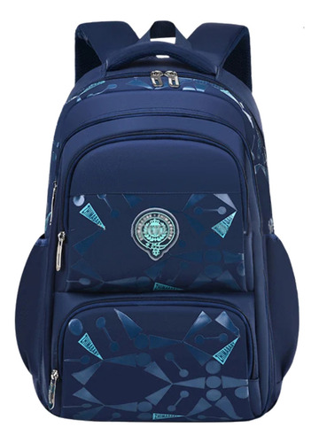 Mochila Infantil Meninos Bolsa Masculina Espaço Notebook Cor Azul-marinho