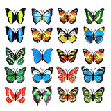 20 Imanes Coloridos Con Forma De Mariposa Para Nevera, Diseñ