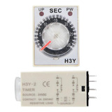 Relé De Tiempo 24v Dc, Temporizador De Retardo H3y-2, Interr