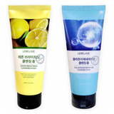 Jabon Espuma Coreana- Colágeno Y Limon- Limpieza Facial_4pz